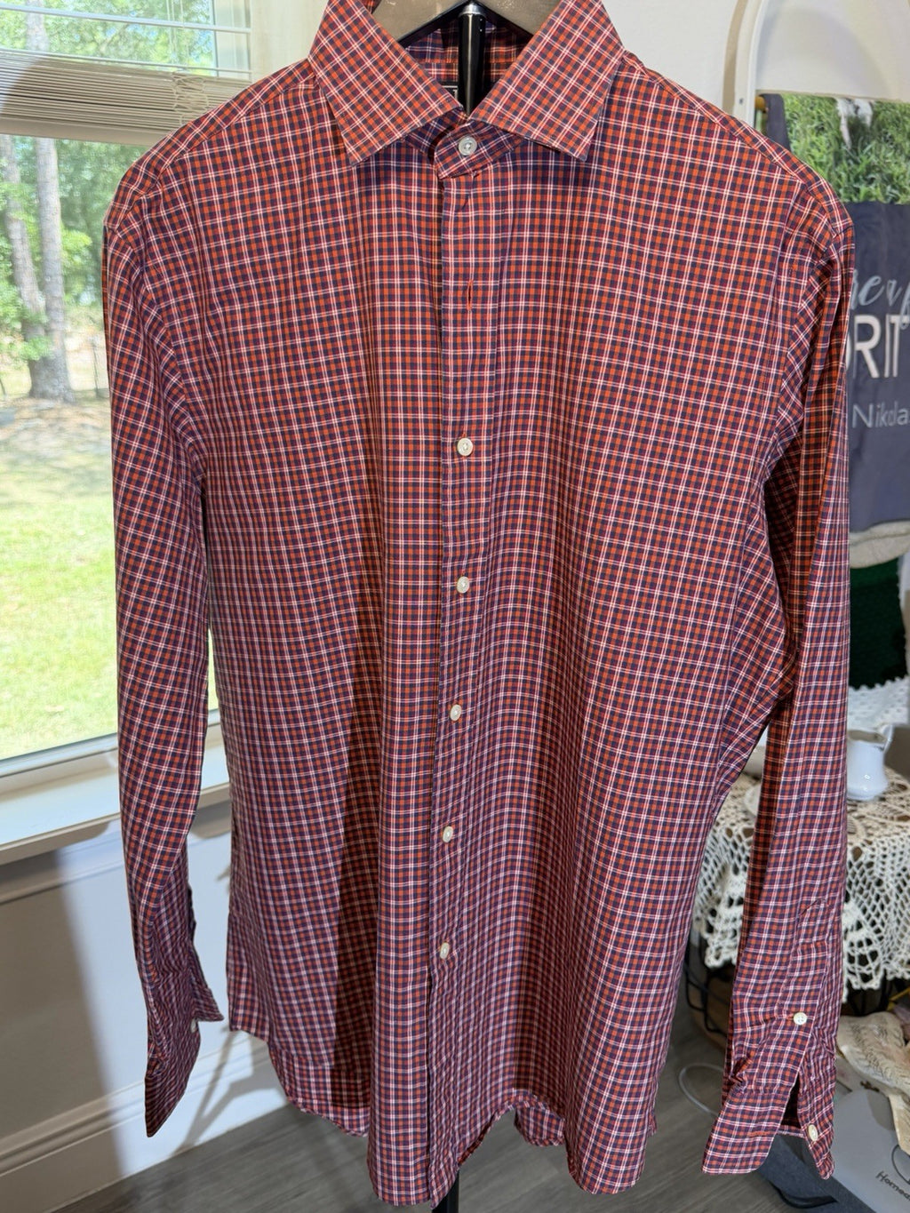 Polo Ralph Lauren Mens Red Plaid Button Down Shirt Classic Fit Long Sleeve.0