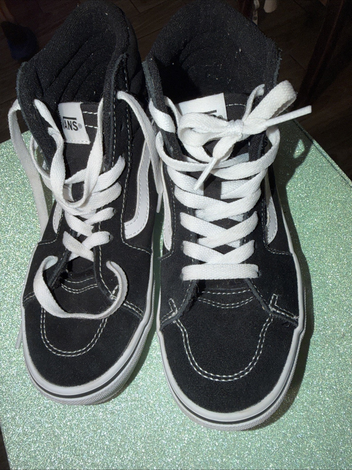 Vans Filmore Hi sneakers in black and white3