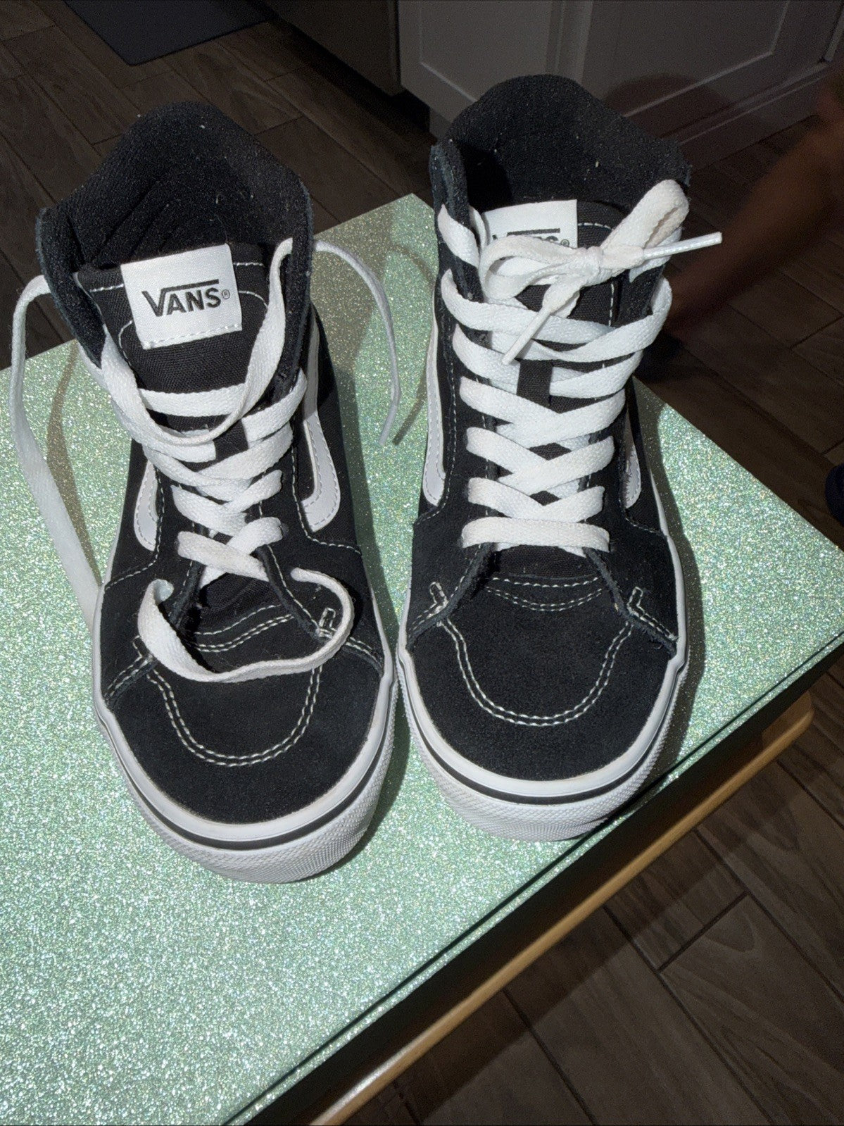 Vans Filmore Hi sneakers in black and white0