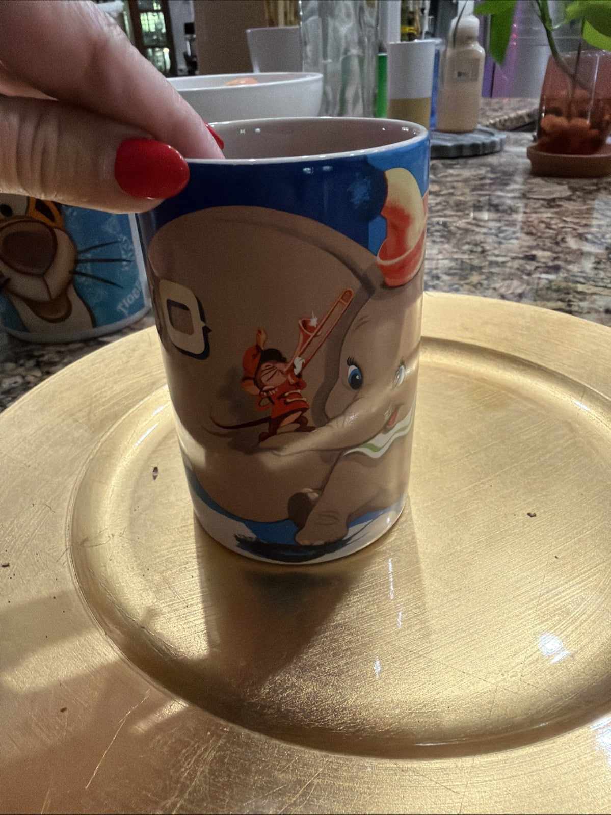 NEW VINTAGE DISNEY STORE DUMBO AND TIMOTHY CERAMIC 5" MUG CUP1