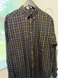Mens Plaid Button Down Shirt Non Iron Dress Shirt Classic Long Sleeve Casual L0