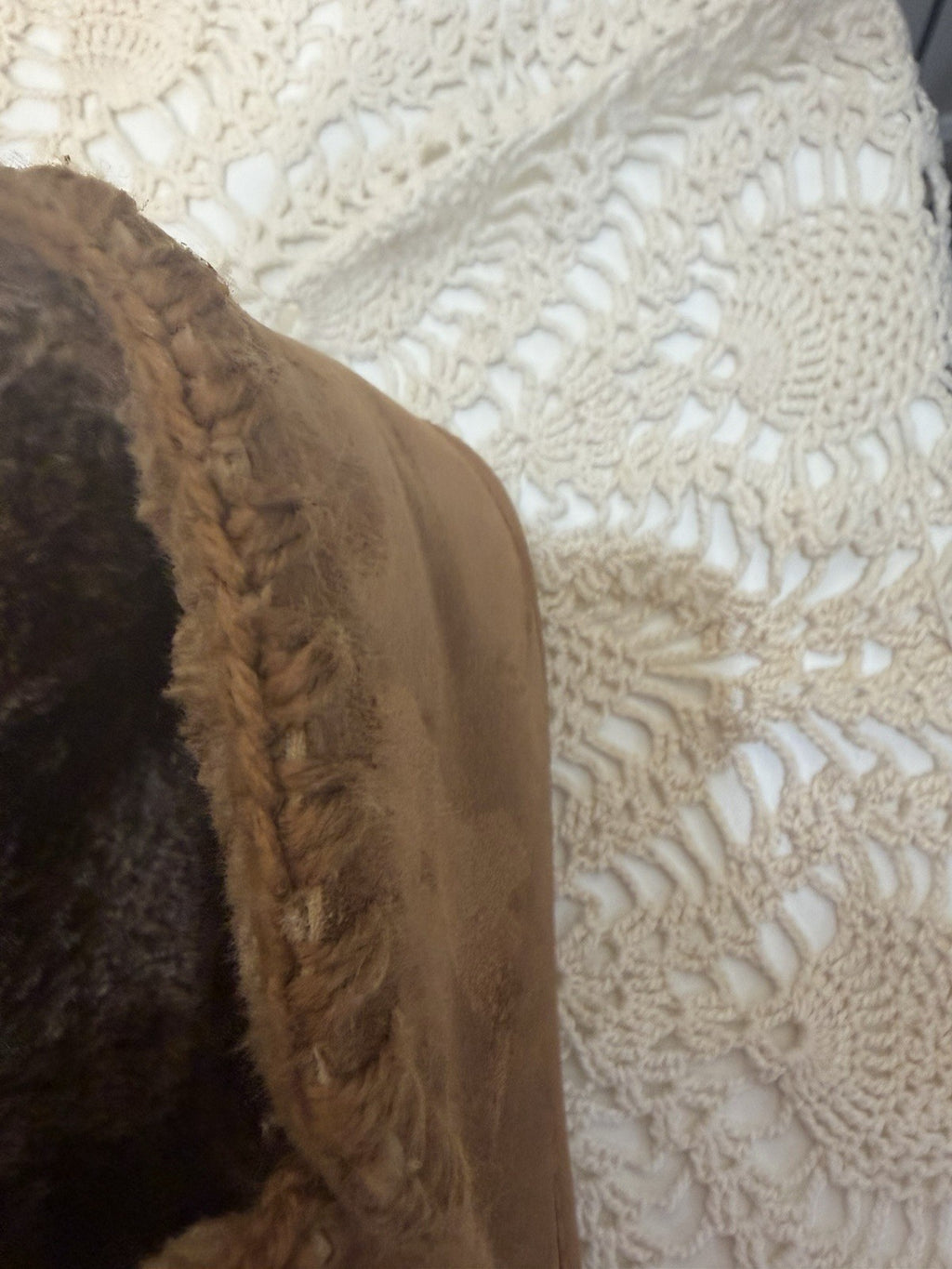 Portland Sheepskin Moccasin Slippers Women’s Size 8 Brown Suede Cozy Lined5