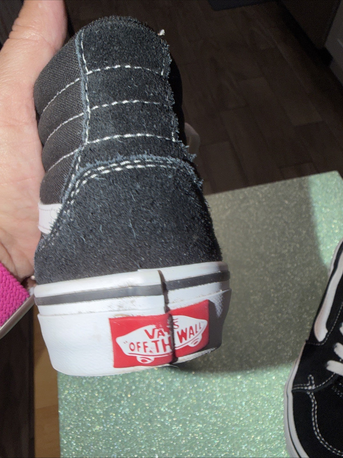 Vans Filmore Hi sneakers in black and white2
