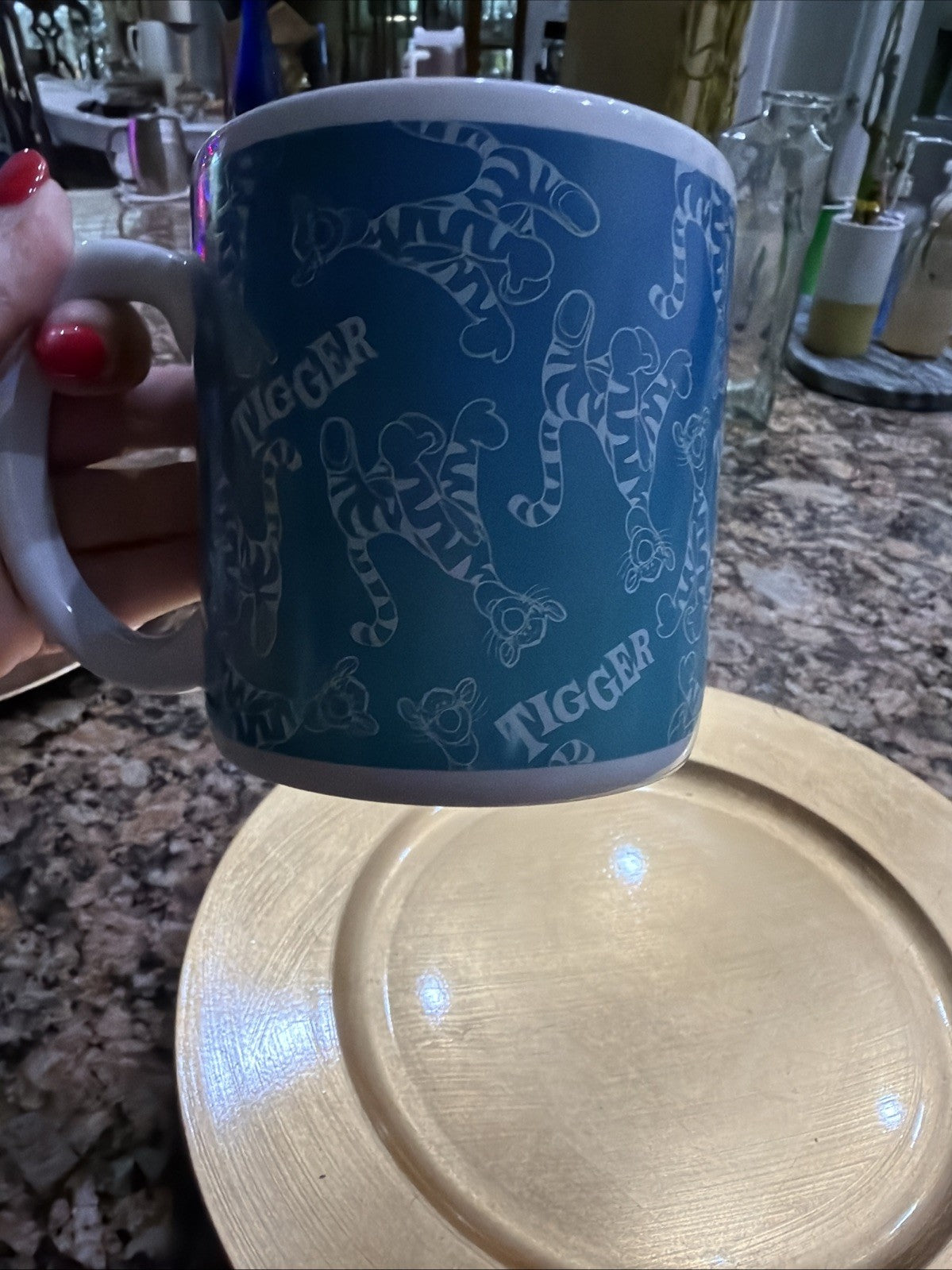 This Image Features A Collectible Disney Tigger Ceramic Coffee Mug.1