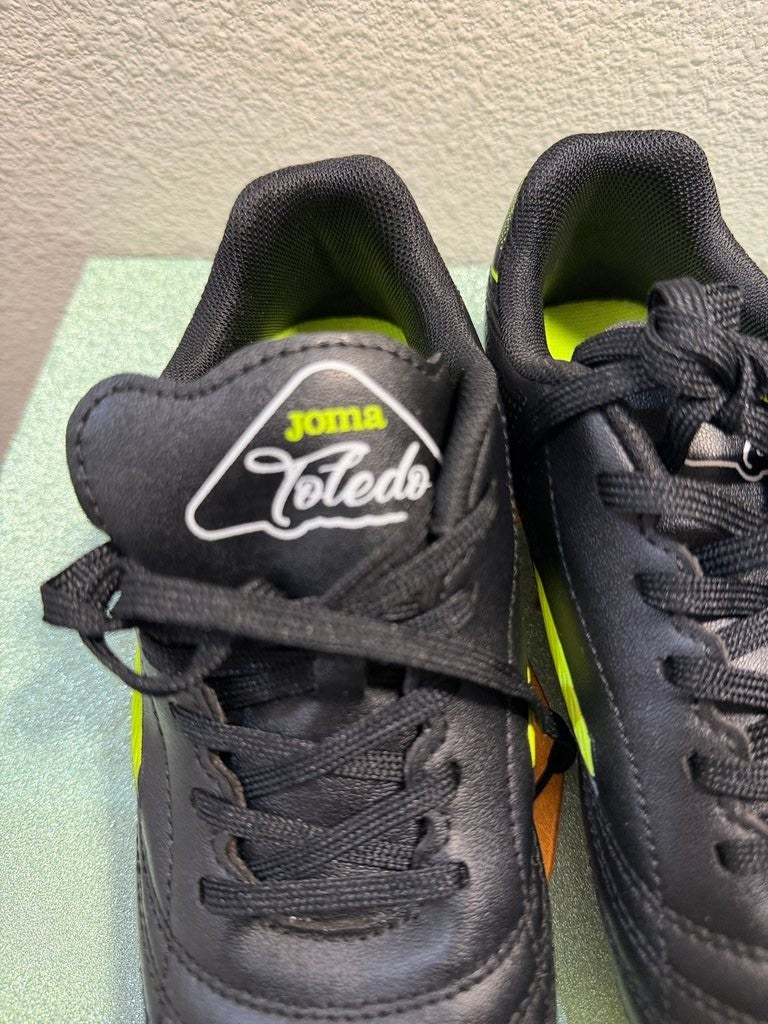 Joma Toledo Soccer Shoes - Black and Neon Yellow1