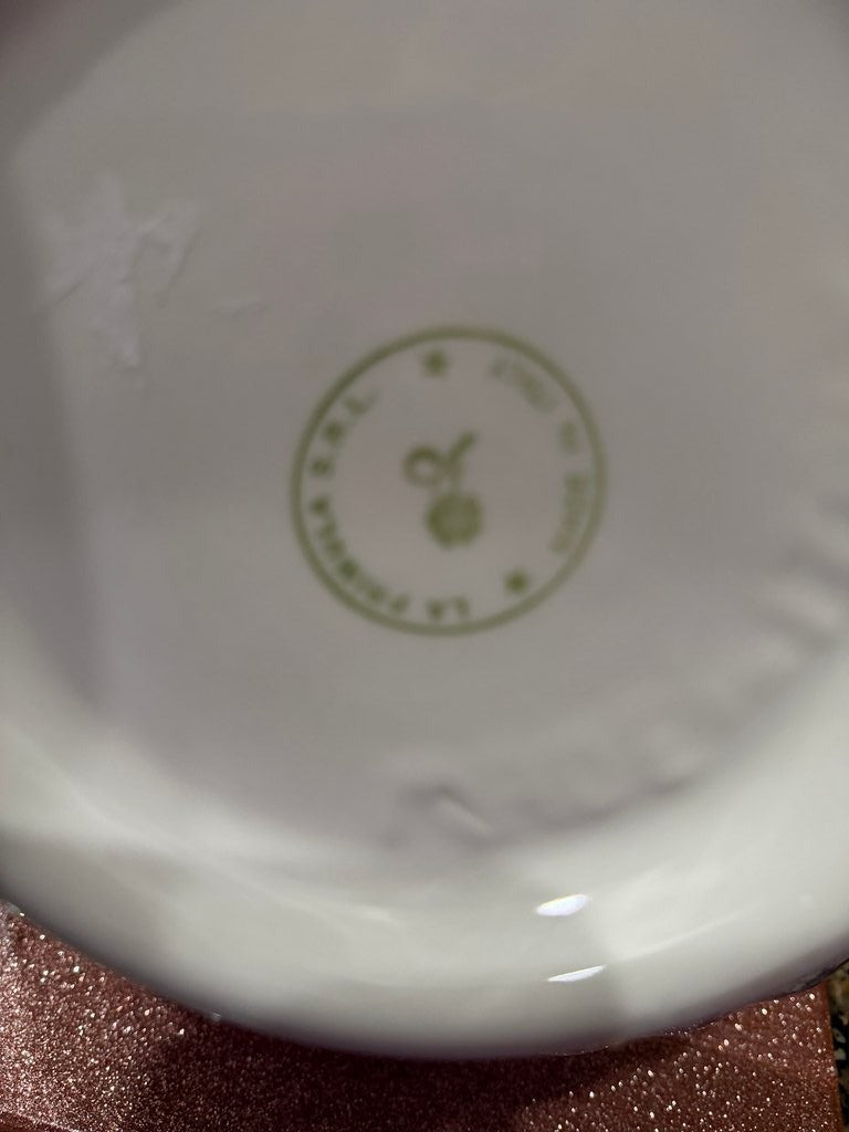 Vintage Italian Pottery Blue and White Serving Bowl1
