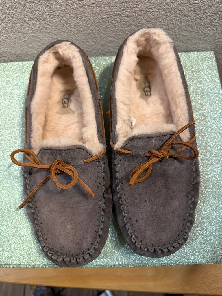 UGG Sheepskin Lined Moccasin Slippers0