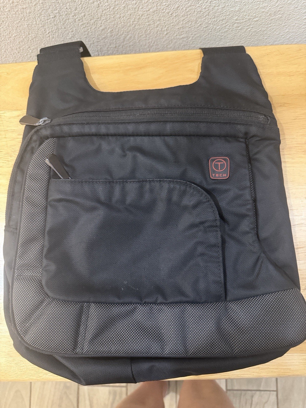 Tech Black Laptop Bag with A Dedicated Front Pocket for Quick-access Items.0
